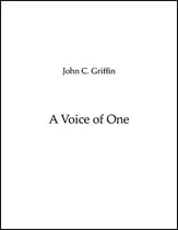 A Voice of One SATB choral sheet music cover